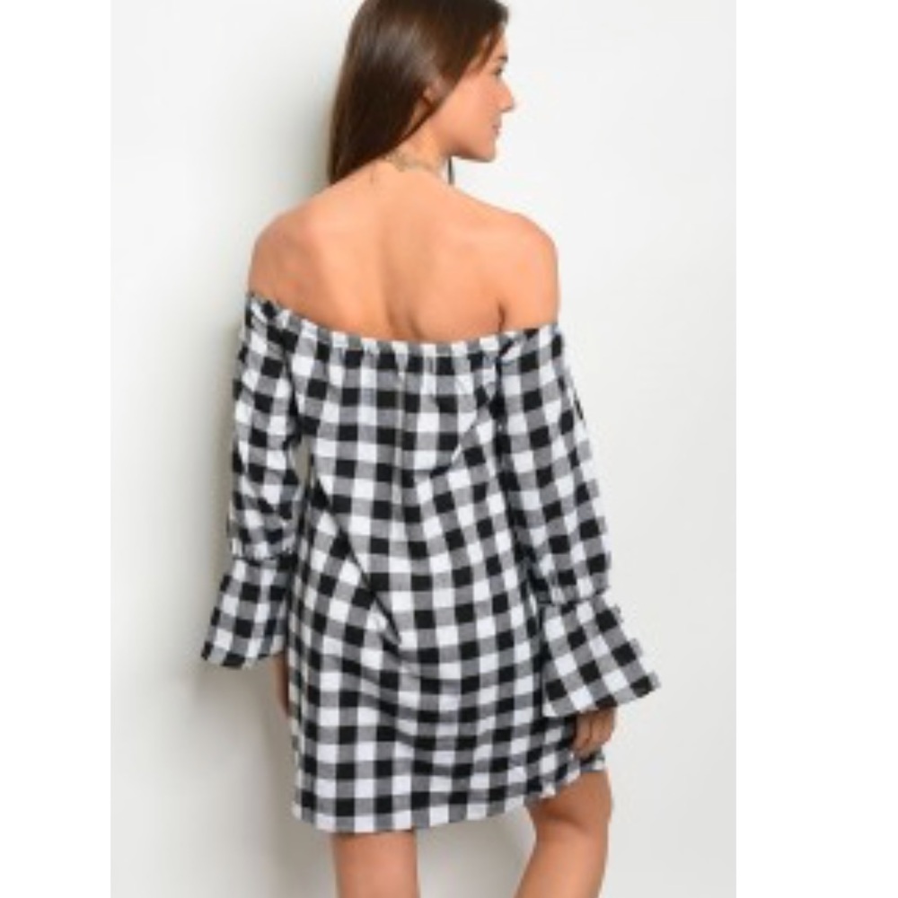 Black White Squared Dress 🌸Sale1 Left - Picture 5 of 6